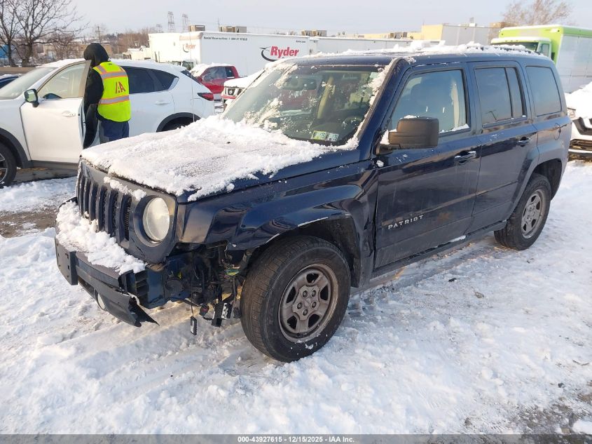2016 Jeep Patriot Sport VIN: 1C4NJRBBXGD524264 Lot: 43927615