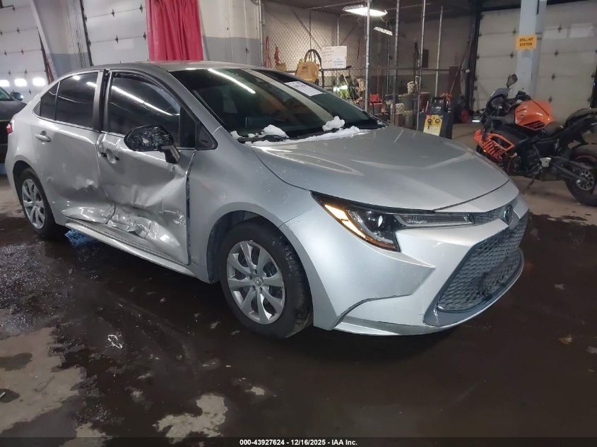 2020 Toyota Corolla Le VIN: 5YFEPRAE2LP082260 Lot: 43927624