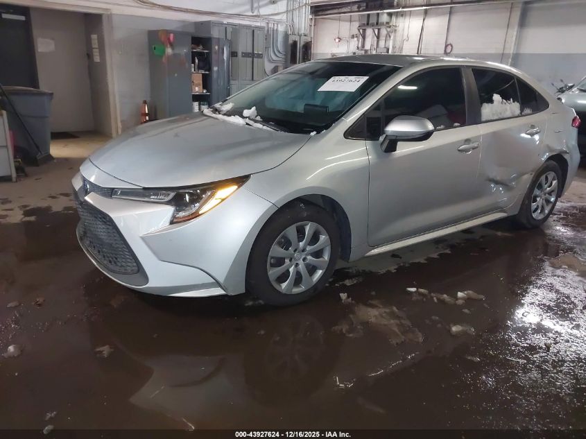 2020 Toyota Corolla Le VIN: 5YFEPRAE2LP082260 Lot: 43927624