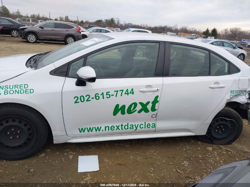 2021 Toyota Corolla Le VIN: JTDEPMAE8MJ185305 Lot: 43927648