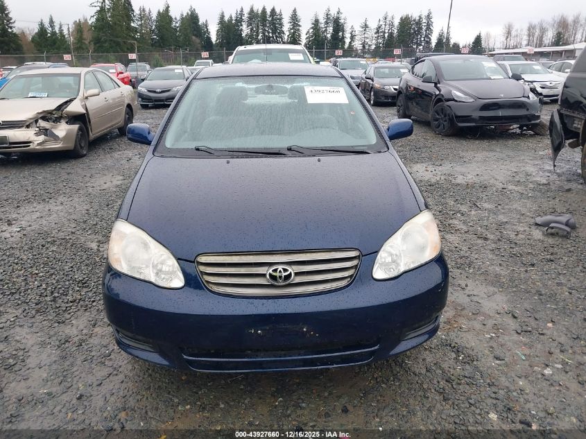 2003 Toyota Corolla Le VIN: 2T1BR38E73C152707 Lot: 43927660