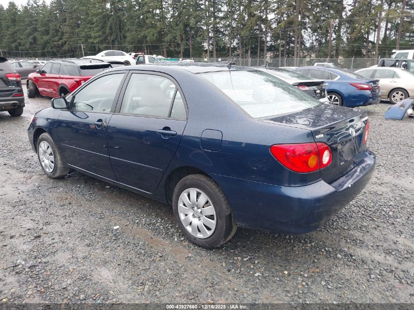 2003 Toyota Corolla Le VIN: 2T1BR38E73C152707 Lot: 43927660