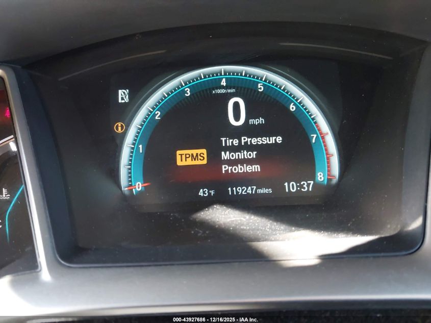 2017 Honda Civic Ex VIN: 19XFC2F79HE051291 Lot: 43927686