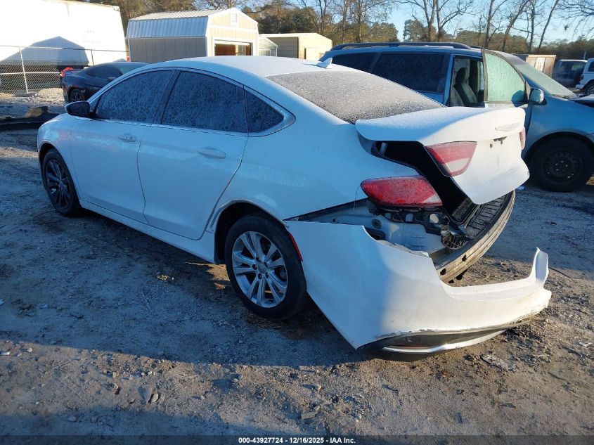 2016 Chrysler 200 Limited VIN: 1C3CCCAB3GN169792 Lot: 43927724