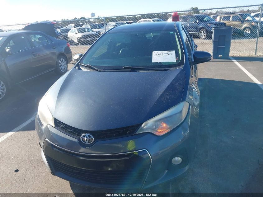 2015 Toyota Corolla S Plus VIN: 2T1BURHE1FC307242 Lot: 43927769