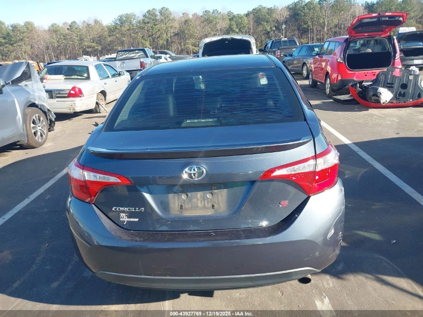 2015 Toyota Corolla S Plus VIN: 2T1BURHE1FC307242 Lot: 43927769