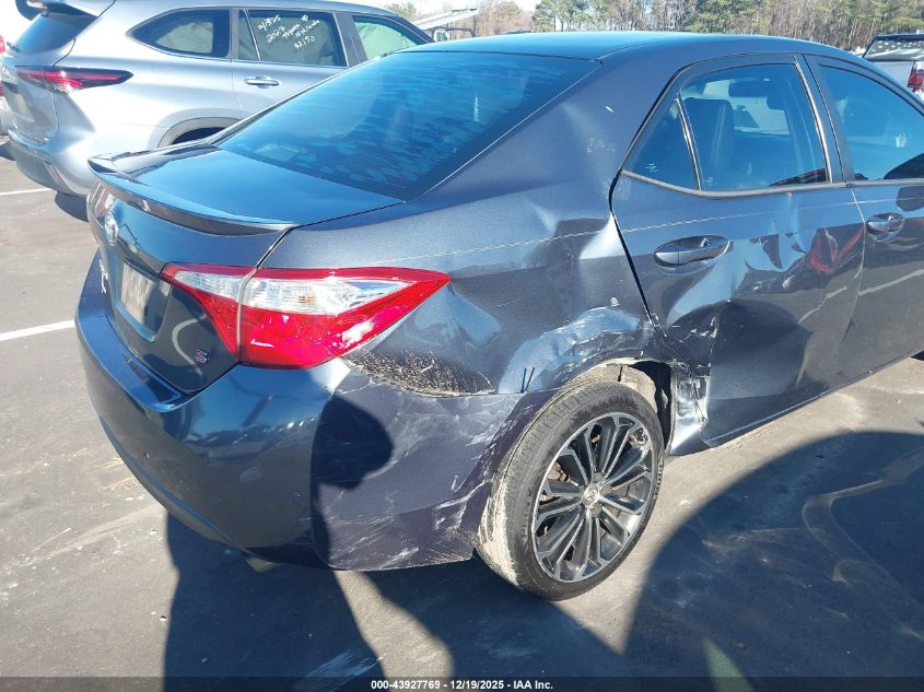 2015 Toyota Corolla S Plus VIN: 2T1BURHE1FC307242 Lot: 43927769