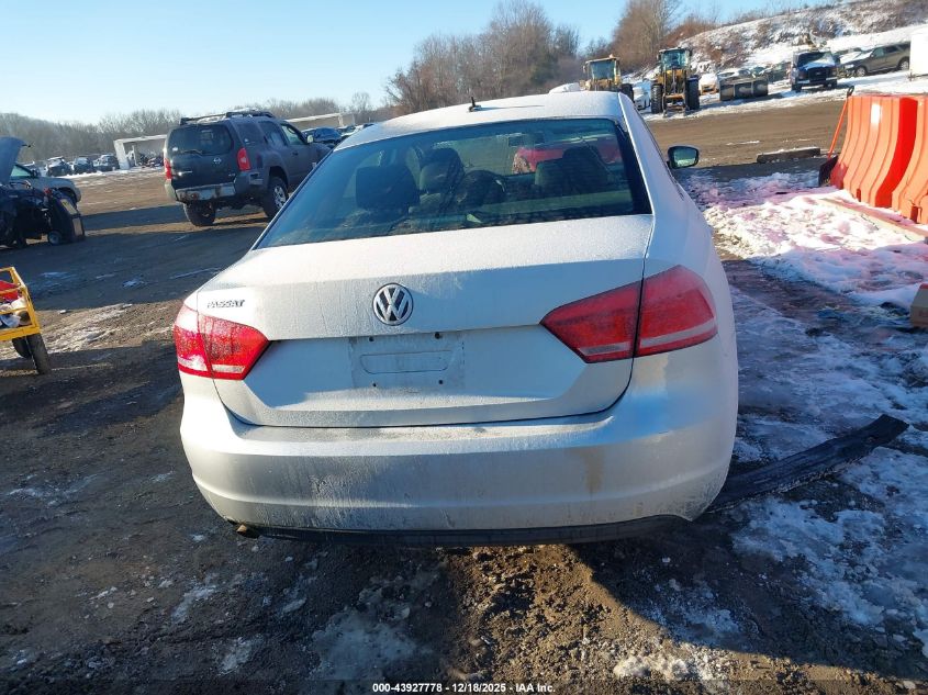 2013 Volkswagen Passat S VIN: 1VWAP7A3XDC130063 Lot: 43927778