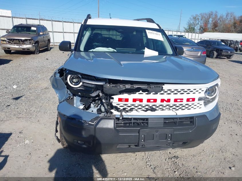 2025 Ford Bronco Sport Heritage VIN: 3FMCR9GN8SRE04302 Lot: 43927811