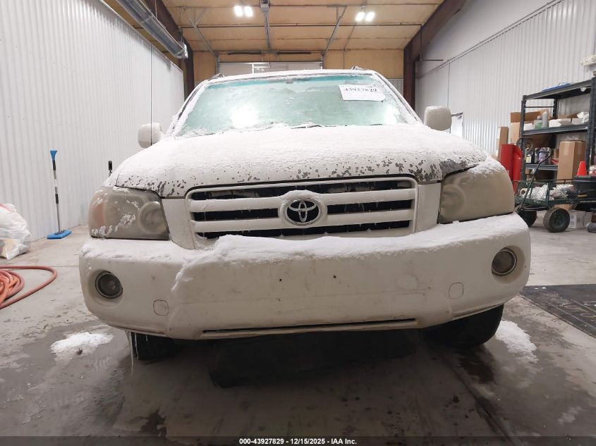 2007 Toyota Highlander V6 VIN: JTEEP21A070210267 Lot: 43927829