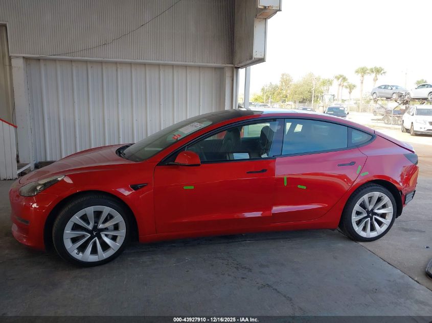 2023 Tesla Model 3 Rear-Wheel Drive VIN: 5YJ3E1EAXPF438378 Lot: 43927910