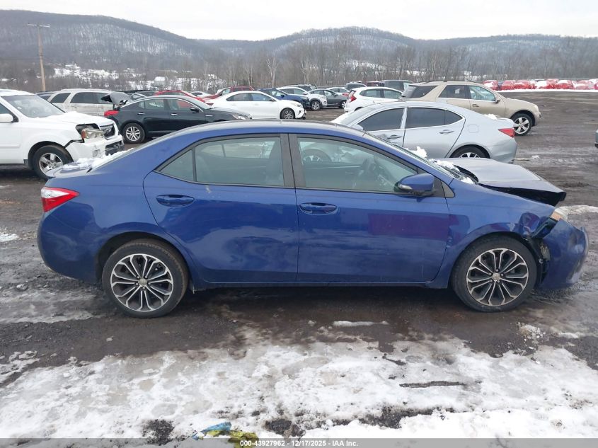 2015 Toyota Corolla S Plus VIN: 2T1BURHE7FC335255 Lot: 43927962