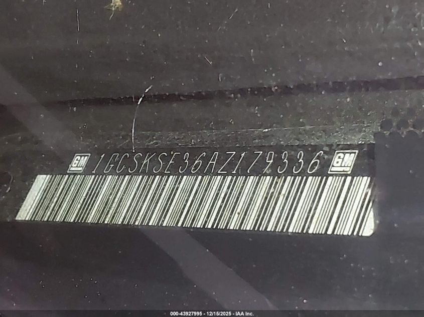 2010 Chevrolet Silverado 1500 Lt VIN: 1GCSKSE36AZ179336 Lot: 43927995