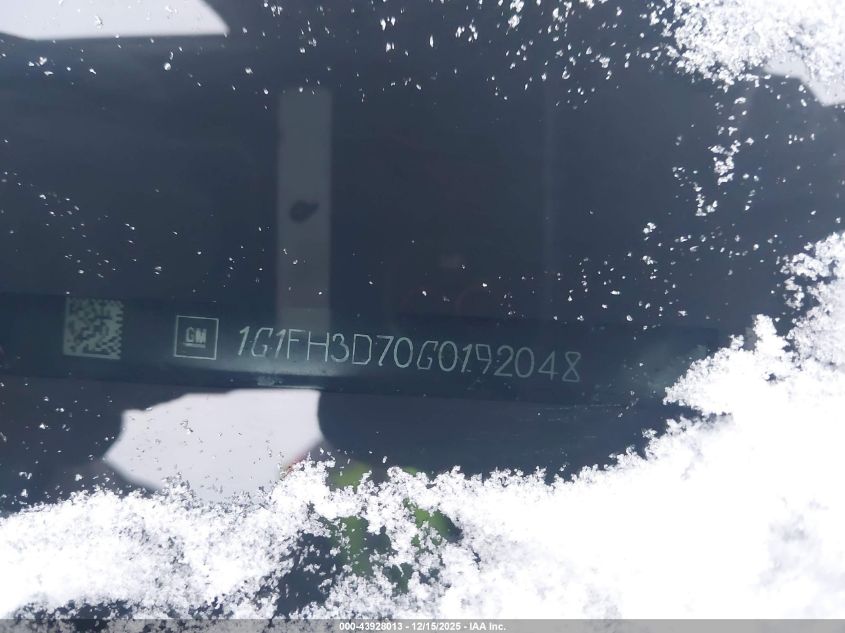 2016 Chevrolet Camaro 2Ss VIN: 1G1FH3D70G0192048 Lot: 43928013