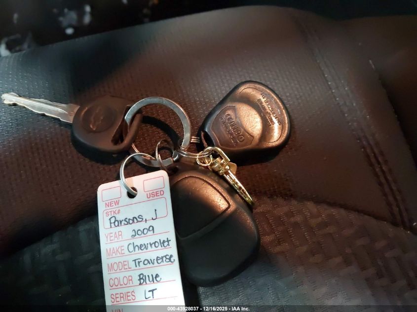 2009 Chevrolet Traverse Lt VIN: 1GNER23D59S136199 Lot: 43928037