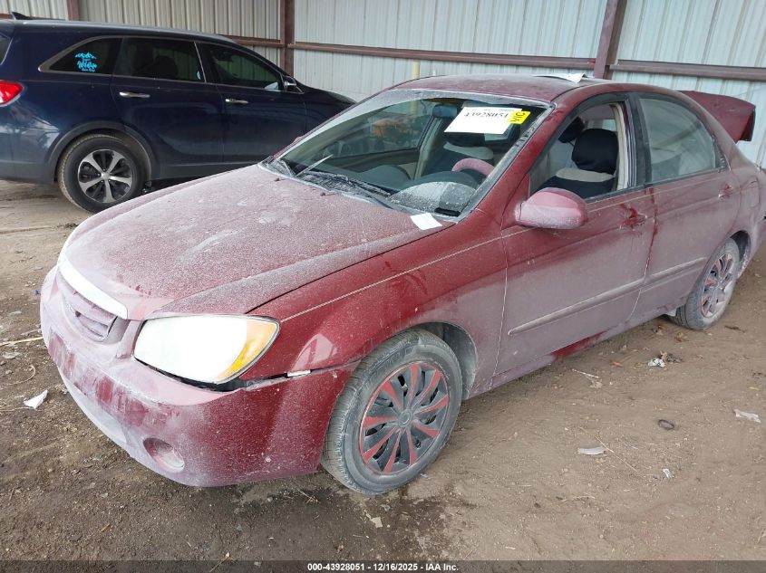 2006 Kia Spectra Ex/Lx/Sx VIN: KNAFE121065354892 Lot: 43928051