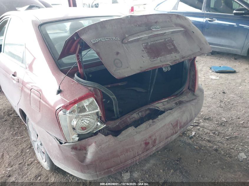 2006 Kia Spectra Ex/Lx/Sx VIN: KNAFE121065354892 Lot: 43928051