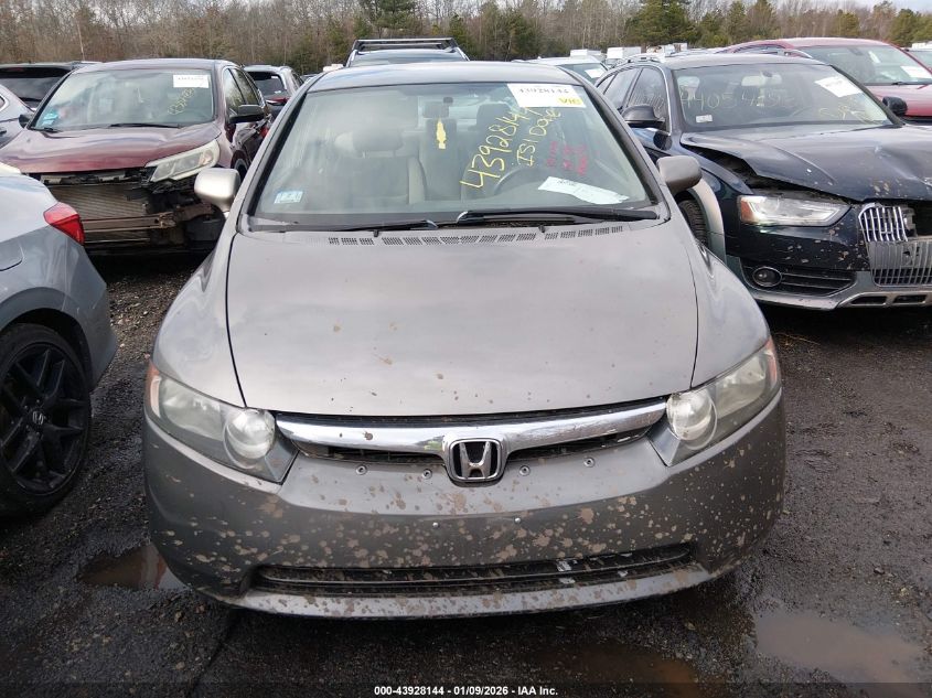 2007 Honda Civic Lx VIN: 1HGFA16567L001731 Lot: 43928144