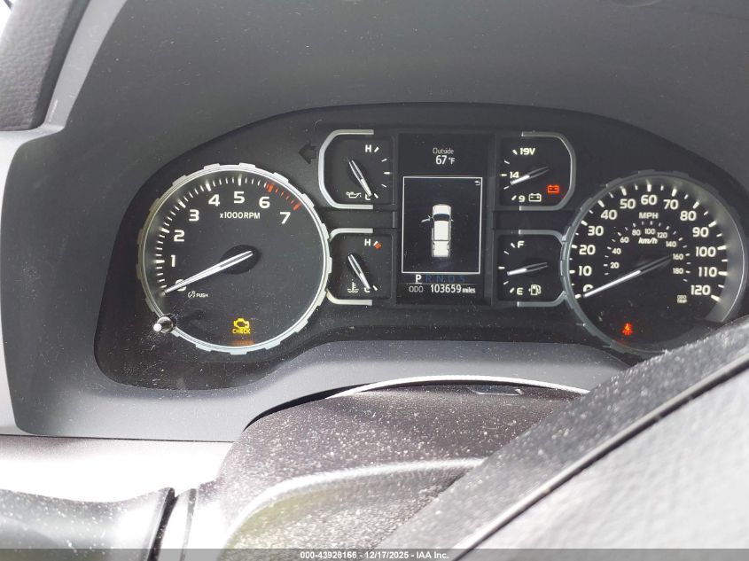 2019 Toyota Tundra Sr5 4.6L V8 VIN: 5TFEM5F10KX134881 Lot: 43928166