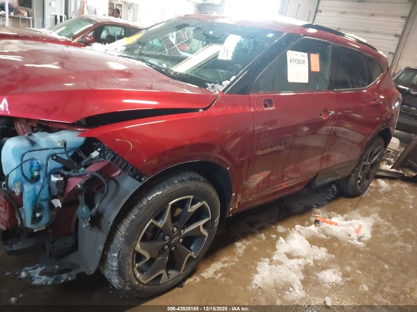 2022 Chevrolet Blazer Fwd Rs VIN: 3GNKBERS8NS124531 Lot: 43928185