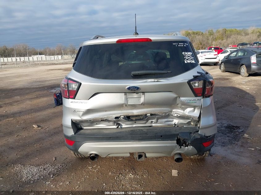 2017 Ford Escape Titanium VIN: 1FMCU0J93HUB64762 Lot: 43928206