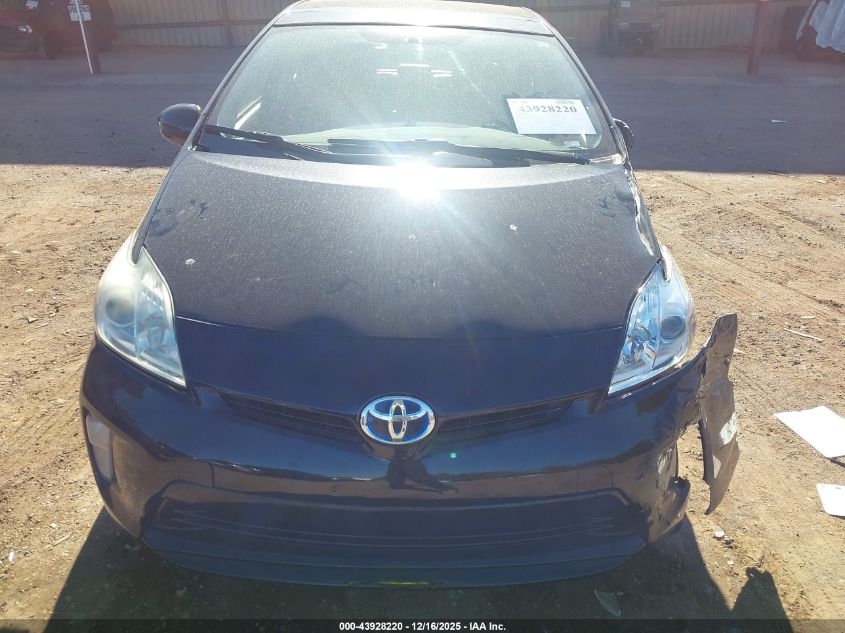 2014 Toyota Prius Three VIN: JTDKN3DU0E1805281 Lot: 43928220