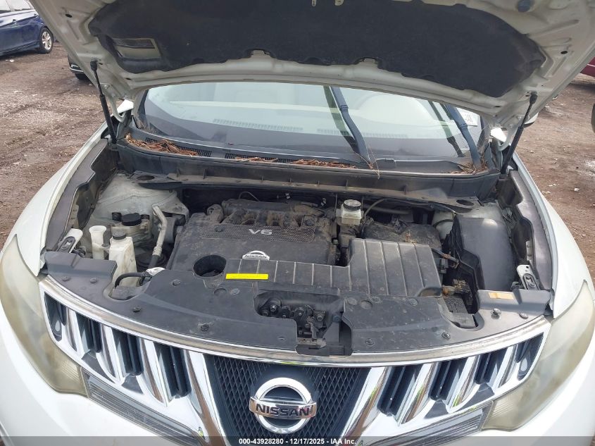2009 Nissan Murano Sl VIN: JN8AZ18U99W031639 Lot: 43928280