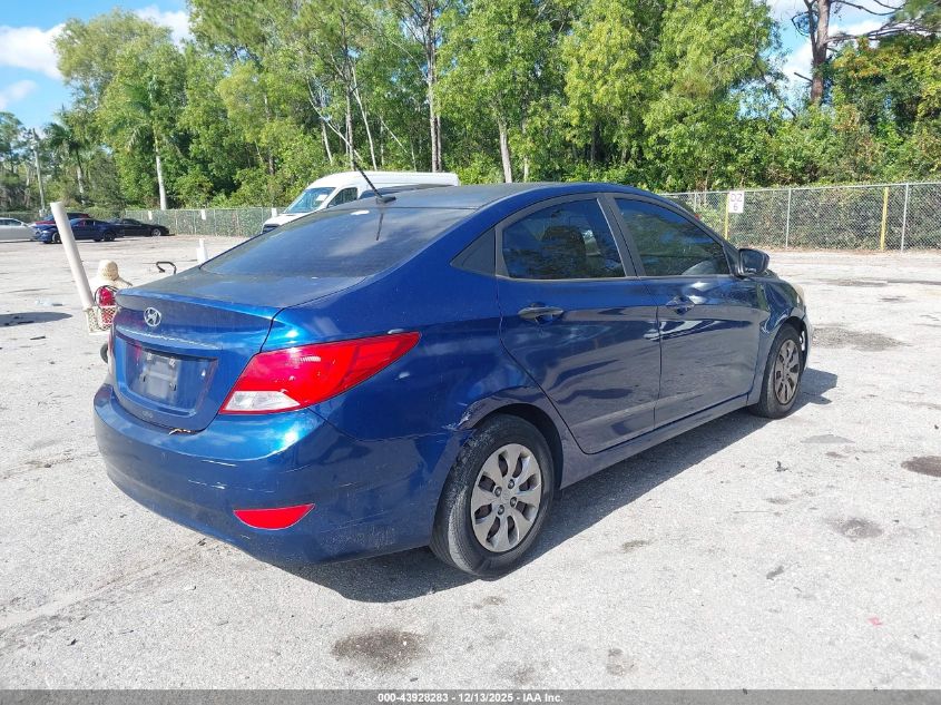 2017 Hyundai Accent Se VIN: KMHCT4AE9HU209369 Lot: 43928283