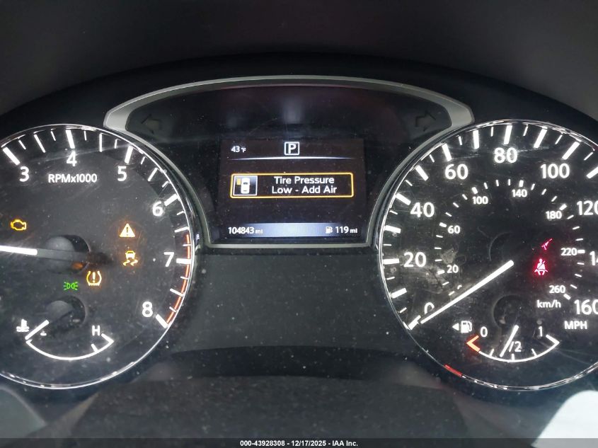 2016 Nissan Altima 2.5/2.5 S/2.5 Sl/2.5 Sr/2.5 Sv VIN: 1N4AL3AP9GN327380 Lot: 43928308