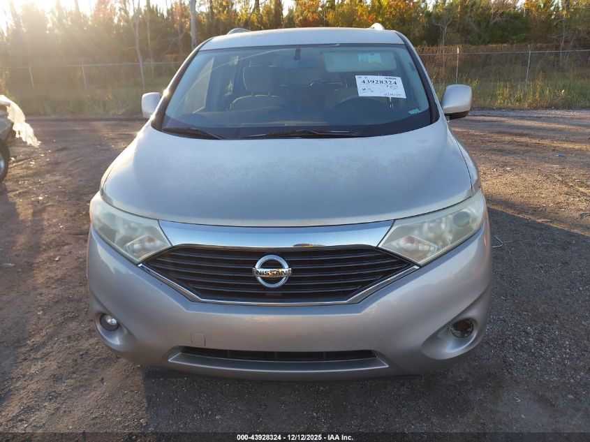2013 Nissan Quest Sv VIN: JN8AE2KP2D9066681 Lot: 43928324