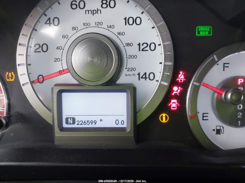 2011 Honda Pilot Ex-L VIN: 5FNYF3H79BB040411 Lot: 43928348