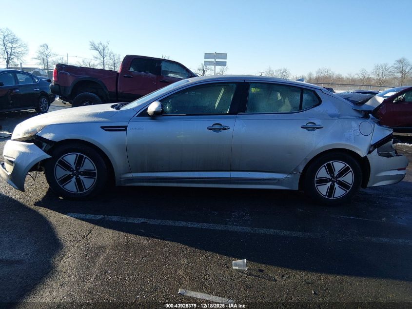 2013 Kia Optima Hybrid Lx VIN: KNAGM4AD9D5043611 Lot: 43928379