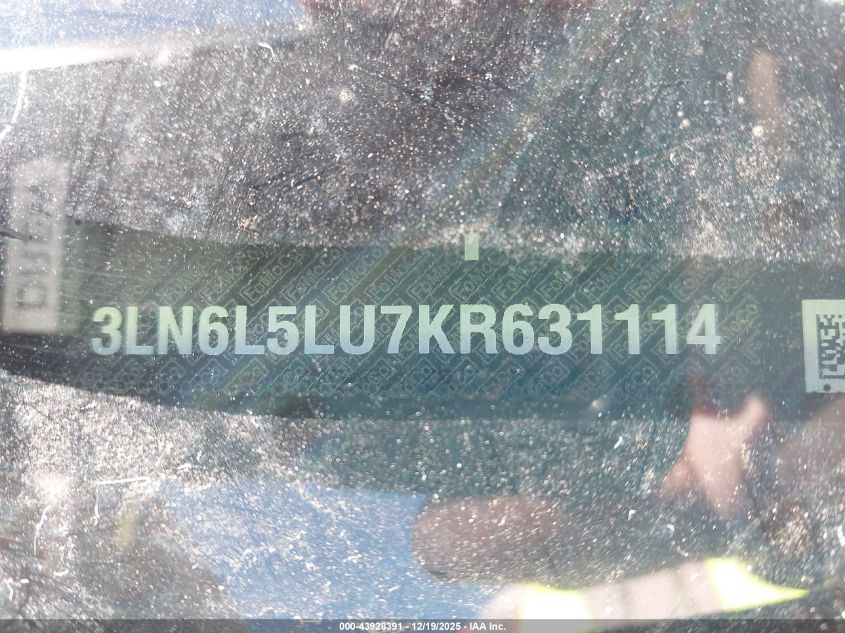 2019 Lincoln Mkz Hybrid Reserve I VIN: 3LN6L5LU7KR631114 Lot: 43928391