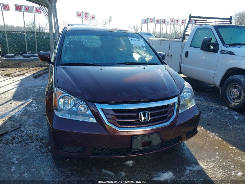 2009 Honda Odyssey Ex VIN: 5FNRL38459B022758 Lot: 43928402
