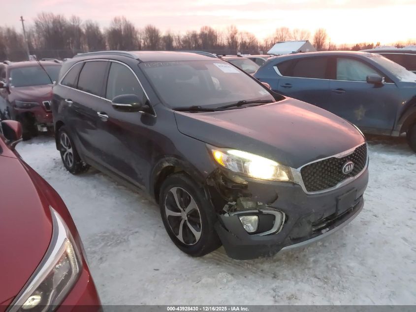 2016 Kia Sorento 3.3L Ex VIN: 5XYPHDA55GG157052 Lot: 43928430