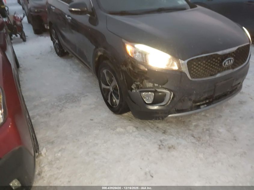 2016 Kia Sorento 3.3L Ex VIN: 5XYPHDA55GG157052 Lot: 43928430
