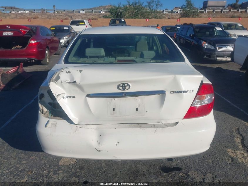 2003 Toyota Camry Le VIN: 4T1BE32K23U186918 Lot: 43928434