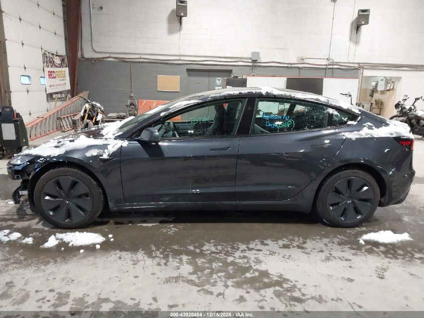 2025 Tesla Model 3 Long Range Rear-Wheel Drive VIN: 5YJ3E1EA0SF030030 Lot: 43928484