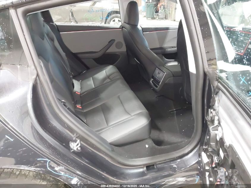 2025 Tesla Model 3 Long Range Rear-Wheel Drive VIN: 5YJ3E1EA0SF030030 Lot: 43928484