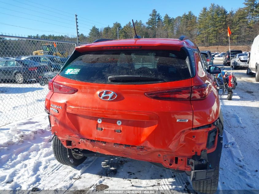 2019 Hyundai Kona Sel VIN: KM8K2CAA9KU230252 Lot: 43928487