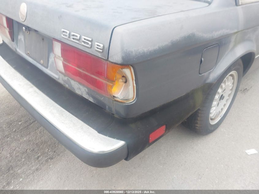 1985 BMW 325 E Automatic VIN: WBAAB6408F1013302 Lot: 43928560