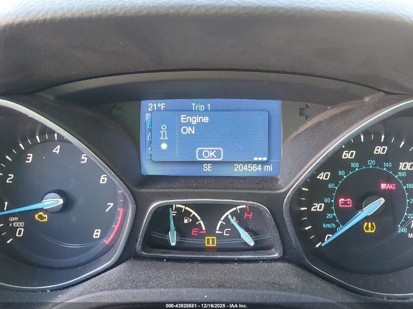 2014 Ford Focus Se VIN: 1FADP3F2XEL386123 Lot: 43928581