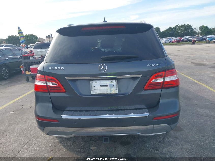 2013 Mercedes-Benz Ml 350 4Matic VIN: 4JGDA5HB6DA176418 Lot: 43928619