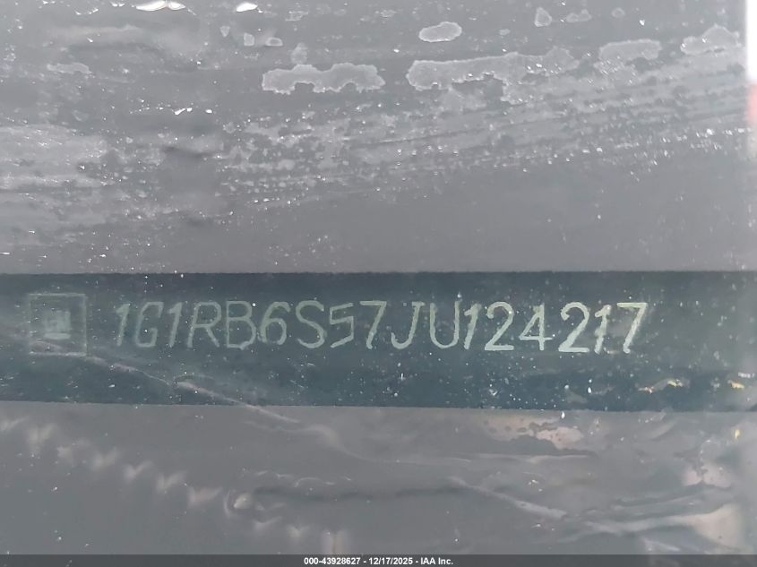 2018 Chevrolet Volt Premier VIN: 1G1RB6S57JU124217 Lot: 43928627