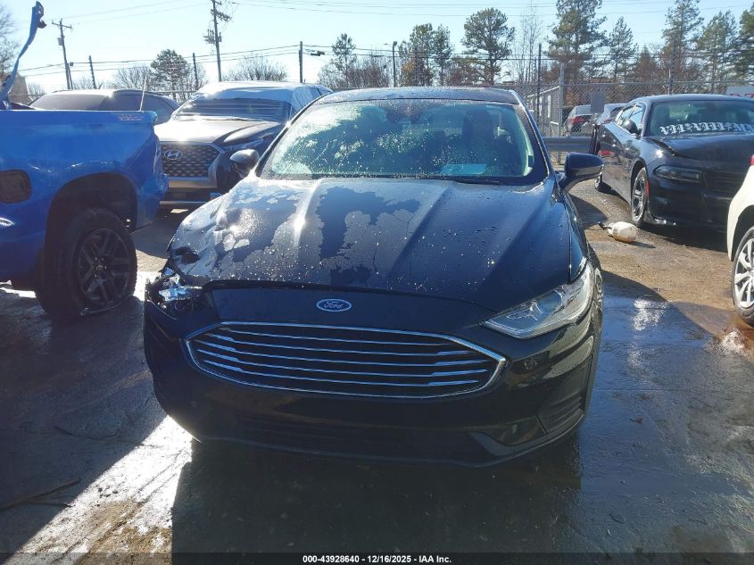 2020 Ford Fusion Se VIN: 3FA6P0T96LR190283 Lot: 43928640