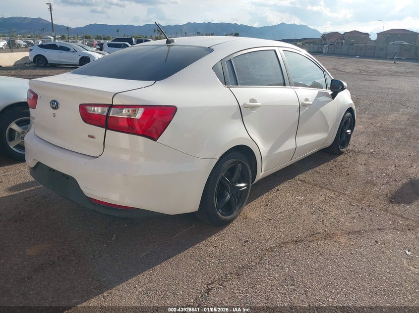 Vin: knadm4a39g6604950, lot: 44424268, kia rio lx 20164