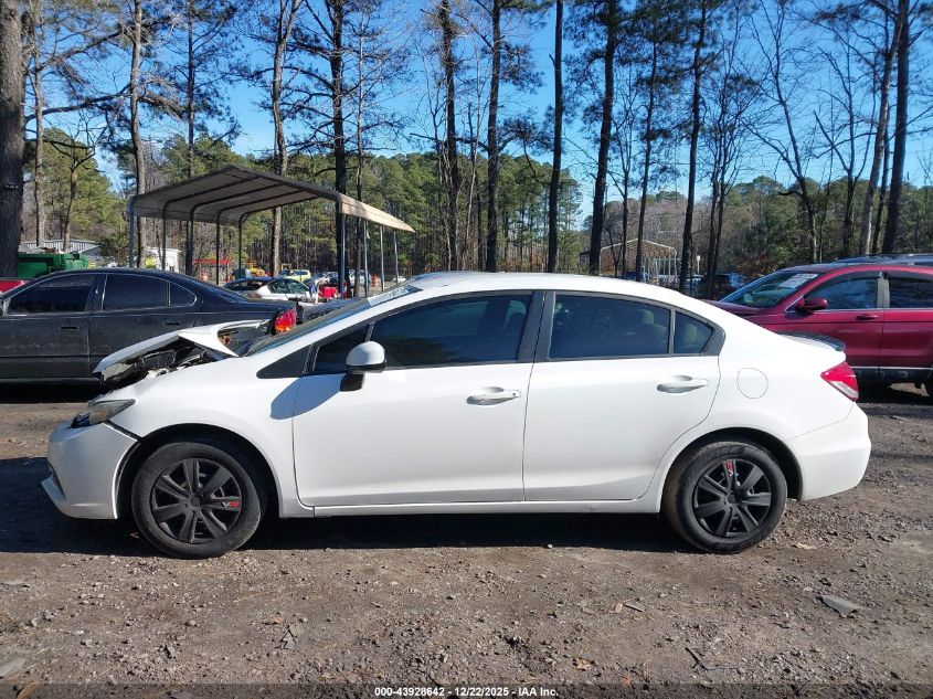 2013 Honda Civic Lx VIN: 19XFB2F50DE002749 Lot: 43928642