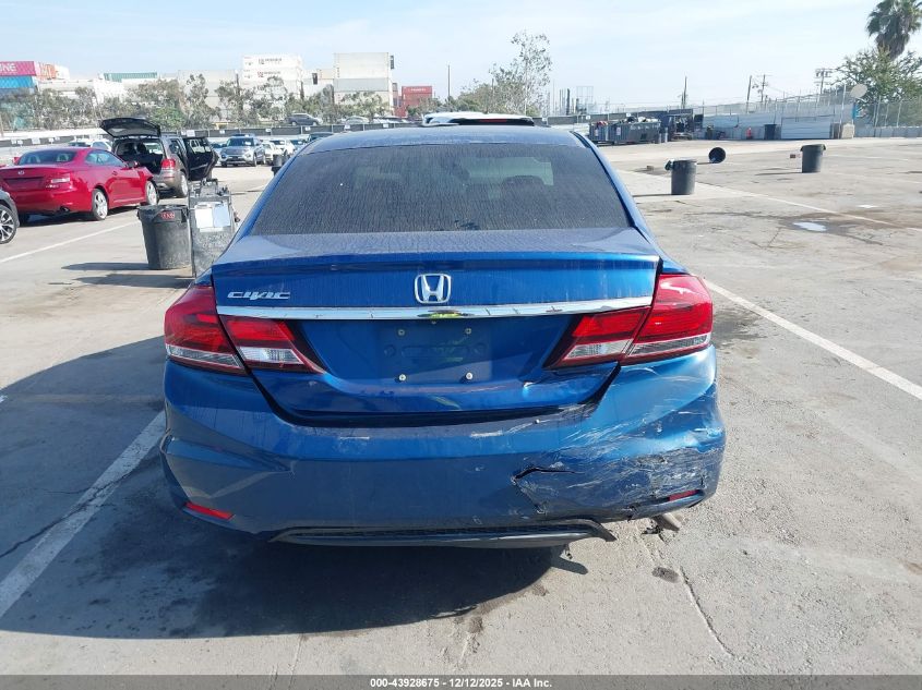 2014 Honda Civic Ex VIN: 19XFB2F8XEE252544 Lot: 43928675
