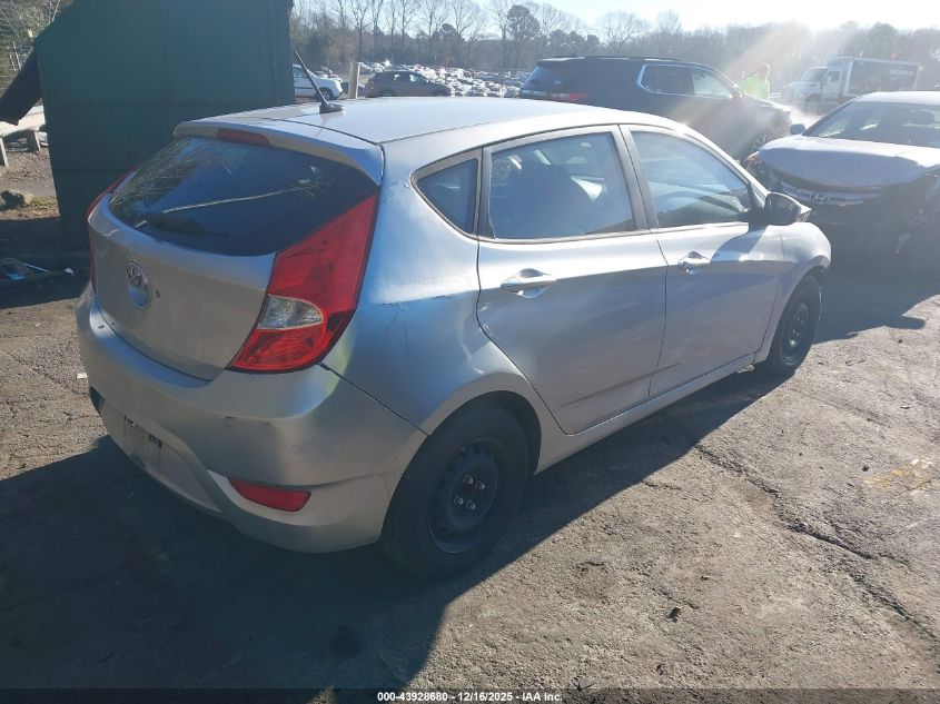 2014 Hyundai Accent Gs VIN: KMHCT5AE2EU165202 Lot: 43928680