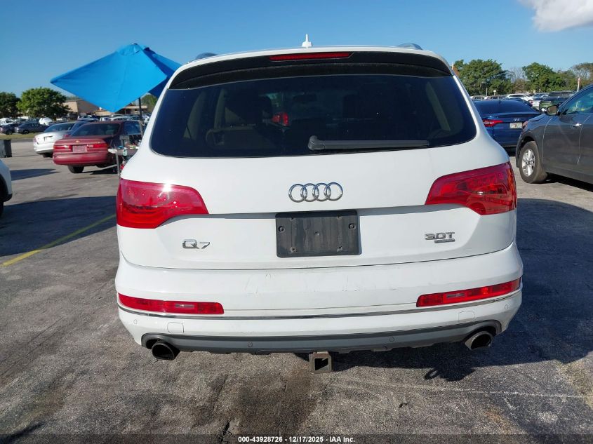 2015 Audi Q7 3.0T Premium VIN: WA1LGAFE4FD027814 Lot: 43928726
